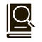 Book Search Study Icon Vector Glyph Illustration