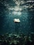 A Book Sinking into the Ocean Depths