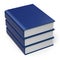 Book stack blank cover blue 3 three archive content icon