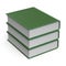 Book stack blank cover green 3 three archive content icon