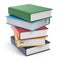 Book stack of books covers blank colorful textbooks icon