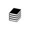 Book Stack Flat Vector Icon