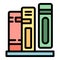 Book stand icon vector flat