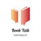 Book Talk logo or symbol template design