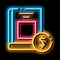 book value neon glow icon illustration