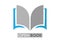 Book. Vector icon for logo, brand, sticker