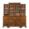 Bookcase dresser breakfront old antique English with books