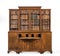 Bookcase dresser breakfront old antique English with books