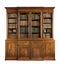 Bookcase dresser breakfront old antique English with books