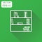 Bookcase furniture icon. Business concept office book furniture