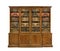 Bookcase old antique English with books