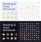 Booking and hotel pixel perfect flat gradient color ui icons kit