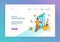 Booking Isometric Landing Page