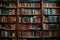 Bookish charm organized shelves with a variety of books