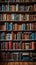 Bookish charm organized shelves with a variety of books