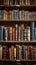 Bookish charm organized shelves with a variety of books