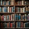 Bookish charm organized shelves with a variety of books