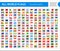 Bookmark Flag Icons - All World Vector
