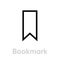 Bookmark icon. Editable Line Vector.