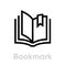 Bookmark icon. Editable Vector Stroke.