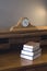Books Antique Rolltop Desk Mantle Clock