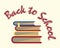 Books back to school sign