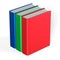 Books blank three cover standing 3 textbook template icon