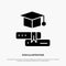 Books, Cap, Education, Graduation solid Glyph Icon vector