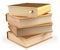 Books golden four 4 textbook stack blank yellow gold icon