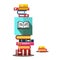 Books Heap in Bookstore Vector Book Illustration