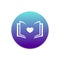 Books, love, and loving books, the purple-blue background looks calm.