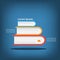 Books stack,Colorful vector design