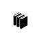 Books Stack Flat Vector Icon