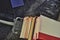 Books Stacked on Rear Bicycle Rack