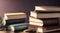 books on the table, books in library, abstract books background, abstract book wallpaper