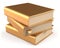 Books textbook stack golden three 3 blank yellow gold icon