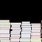 Books vector seamless texture vertically and horizontally. Bookshelf background.