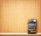 Books on wooden shelf