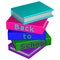 Books with word: Back to School. 3D rendering.