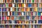 Bookshelf Background, Generative AI