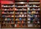 Bookshelf with books bookshop in Librerie.coop