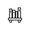 bookshelf icon. Element of minimalistic icons for mobile concept and web apps. Thin line icon for website design and development,