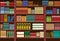 Bookshelf in library, knowledge illustration