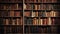 Bookshelf Many old books in a book shop or library