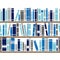 Bookshelf seamless vector pattern. Illustration