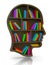 Bookshelf in the Shape of Human Head