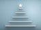 Bookshelf shaped christmas tree. 3D