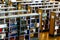 Bookshelves in the Great Library of Alexandria