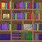 Bookshelves. Seamless texture.