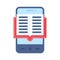 Bookstore App icon, Mobile application vector illustration